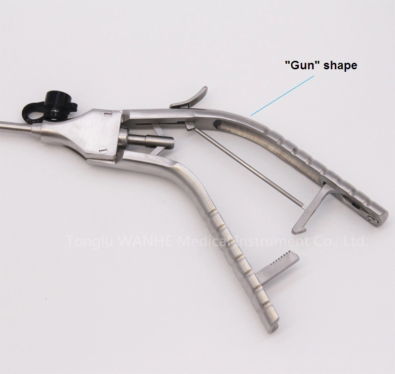 Laparoscopic Needle Holder with Rachet Gun Type Handle